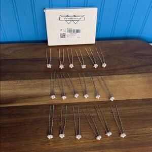 Rose Gold Pearl Bridal Hair Pins- 18 count